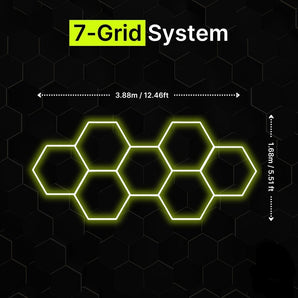 7-GRID Mini Hexagrid LED Lighting System