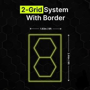 2-GRID Regular Hexagrid LED Lighting System With Border