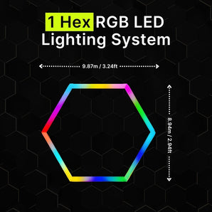 1 Hex RGB Hexagrid LED Lighting System