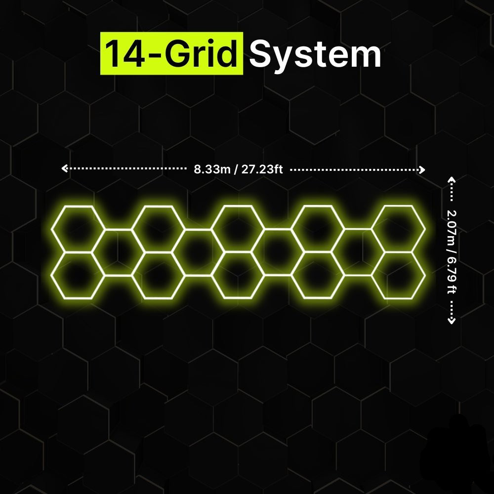 14-GRID 212 Regular Hexagrid LED Lighting System
