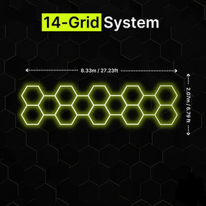 14-GRID 212 Regular Hexagrid LED Lighting System