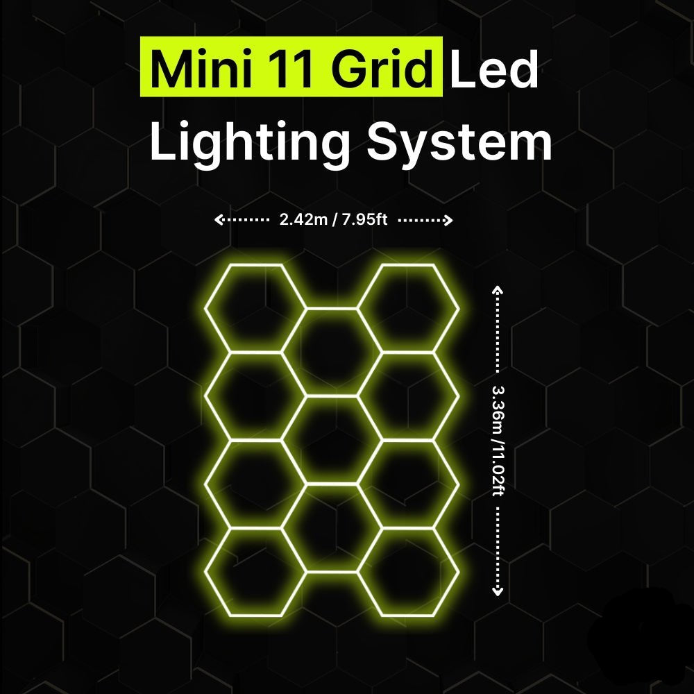 11-GRID Mini Hexagrid LED Lighting System