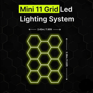 11-GRID Mini Hexagrid LED Lighting System