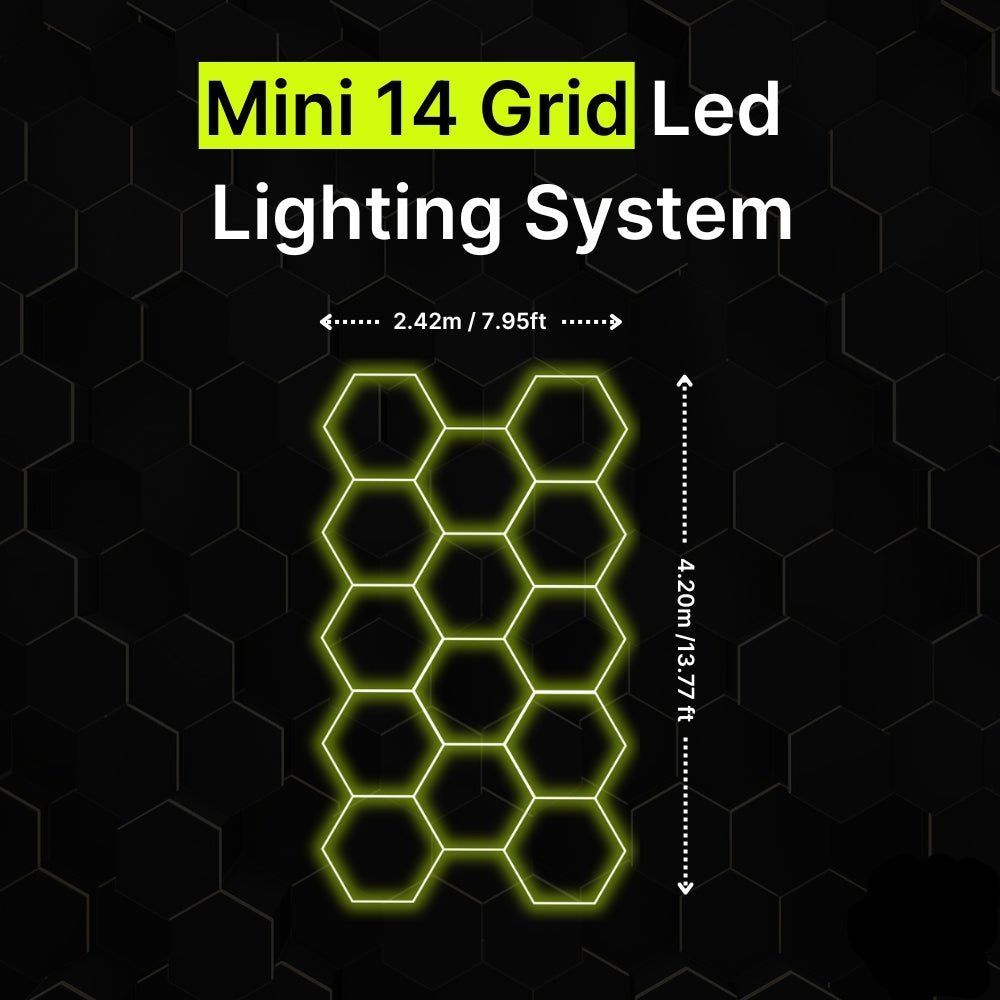 14-GRID Mini Hexagrid LED Lighting System
