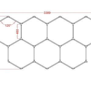 7 Hex RGB Hexagrid LED Lighting System