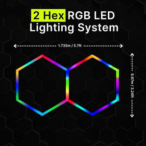 2 Hex RGB Hexagrid LED Lighting System