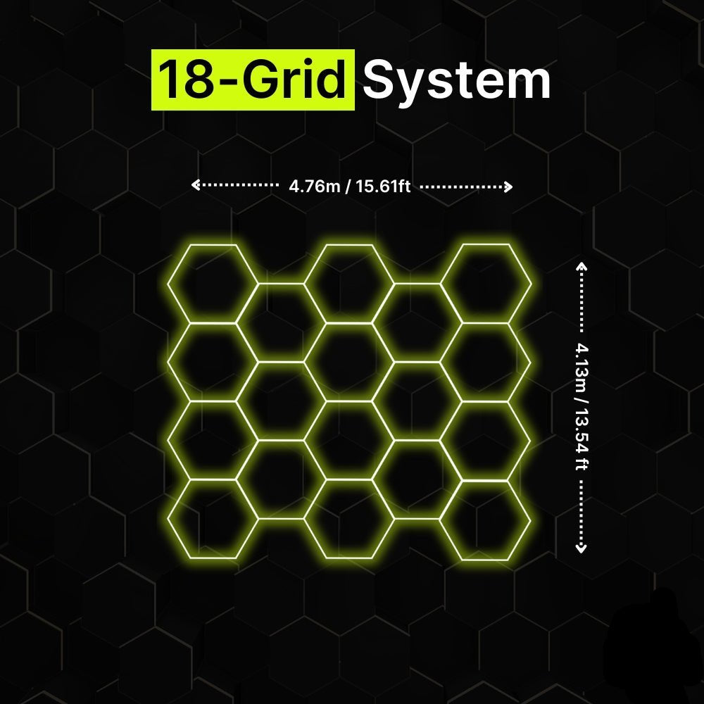 18-GRID Regular Hexagrid LED Lighting System