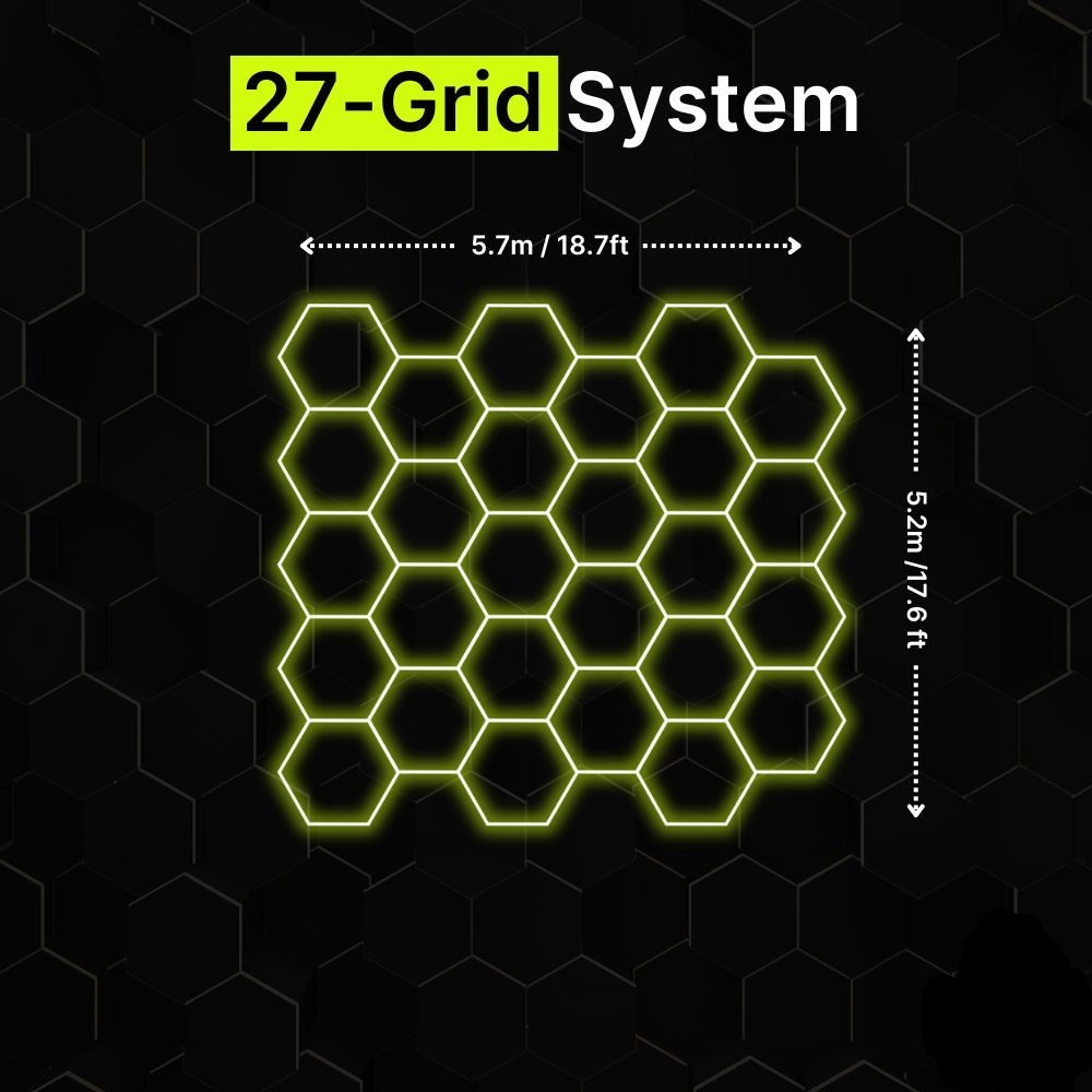 27-GRID Regular Hexagrid LED Lighting System