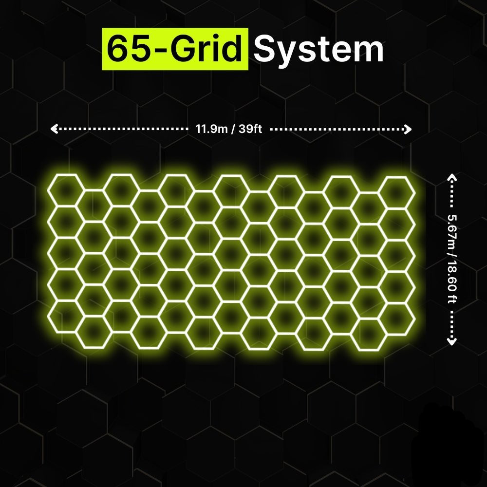 65-GRID Regular Hexagrid LED Lighting System