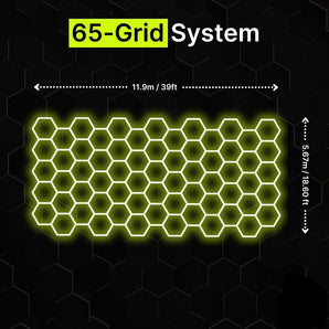 65-GRID Regular Hexagrid LED Lighting System