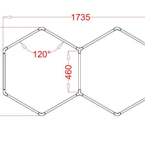 2 Hex RGB Hexagrid LED Lighting System