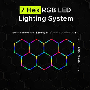 7 Hex RGB Hexagrid LED Lighting System