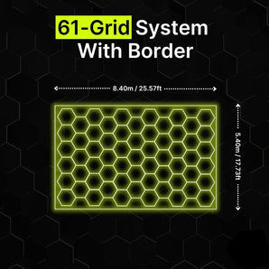 61-GRID Mini Hexagrid LED Lighting System With Border