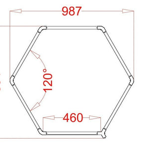 1 Hex RGB Hexagrid LED Lighting System