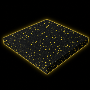 Composite rubber gym floor mat - interlocking tiles