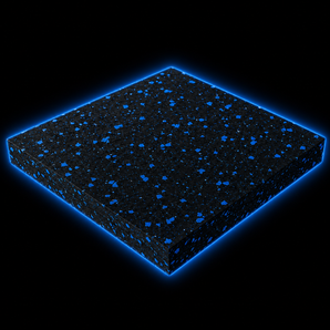 Composite rubber gym floor mat - interlocking tiles