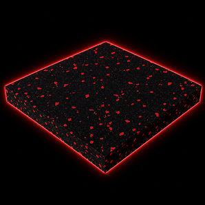 Composite rubber gym floor mat - interlocking tiles