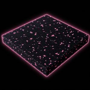 Composite rubber gym floor mat - interlocking tiles