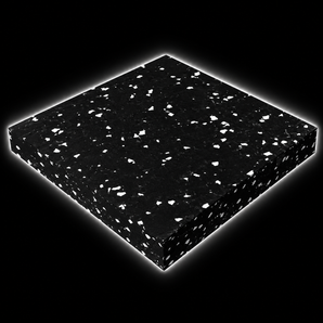 Composite rubber gym floor mat - interlocking tiles