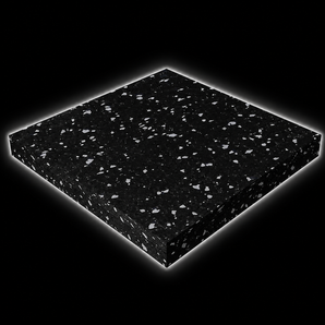 Composite rubber gym floor mat - interlocking tiles