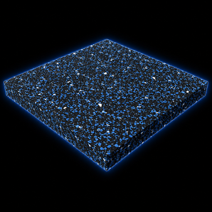 Composite rubber gym floor mat - interlocking tiles
