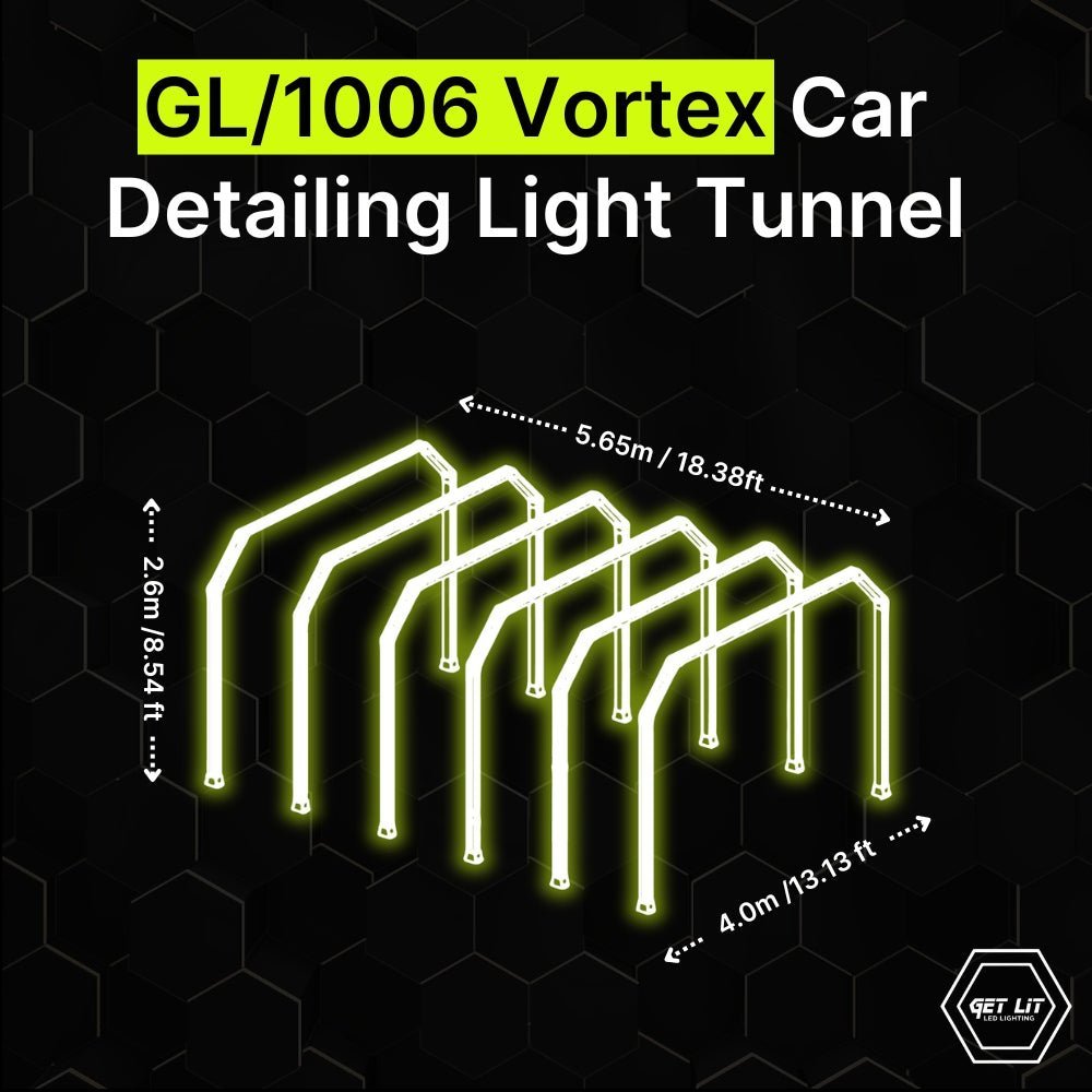 Vortex car detailing light tunnel 240mm for paint correction
