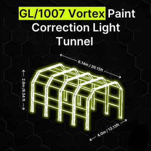 Vortex paint correction light tunnel 240mm and 600mm for detailing