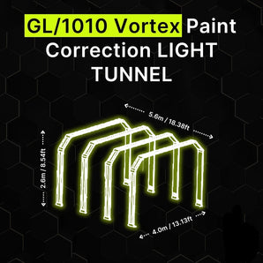 Vortex paint correction light tunnel for car detailing