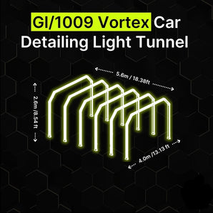 Vortex car detailing light tunnel 100mm for paint correction