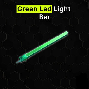 Green LED light bar for hexagrid lighting