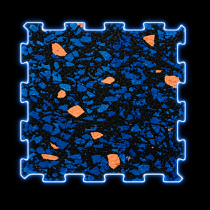 Interlocking rubber gym flooring roll