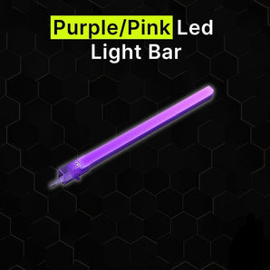 Purple/pink LED light bar for hexagrid lighting