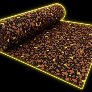 Premium rubber gym flooring roll