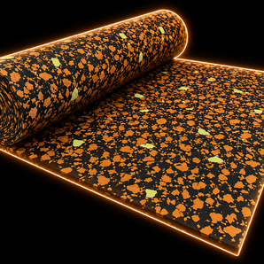 Premium rubber gym flooring roll