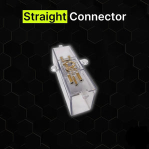 Straight Connector for hexagrid LED lighting