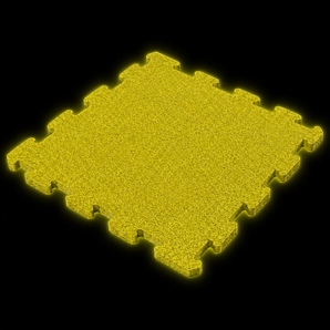 Interlocking garage floor tile