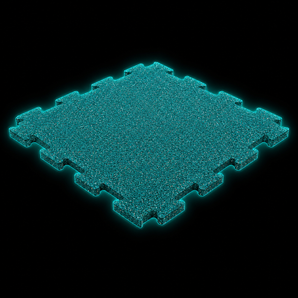 Interlocking garage floor tile