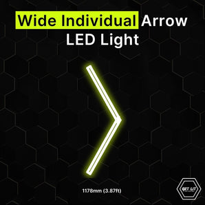 Wide individual arrow LED light