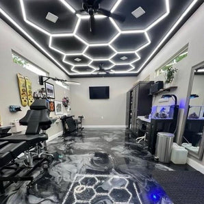 11-GRID Mini Hexagrid LED Lighting System With Border