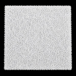 Artificial composite lawn turf - White