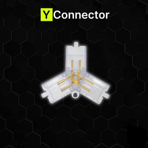 Y Connector for hexagrid LED lighting
